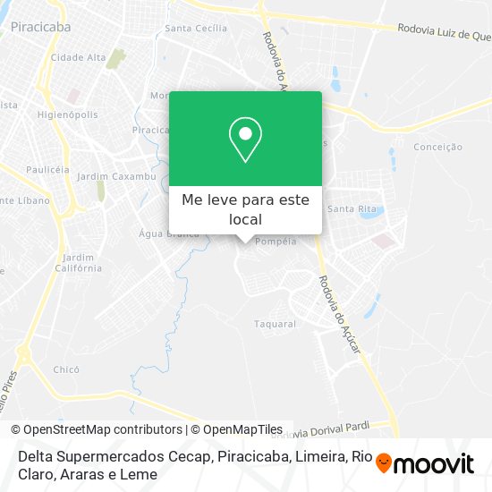 Delta Supermercados Cecap mapa