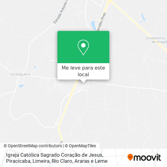 Igreja Católica Sagrado Coração de Jesus mapa