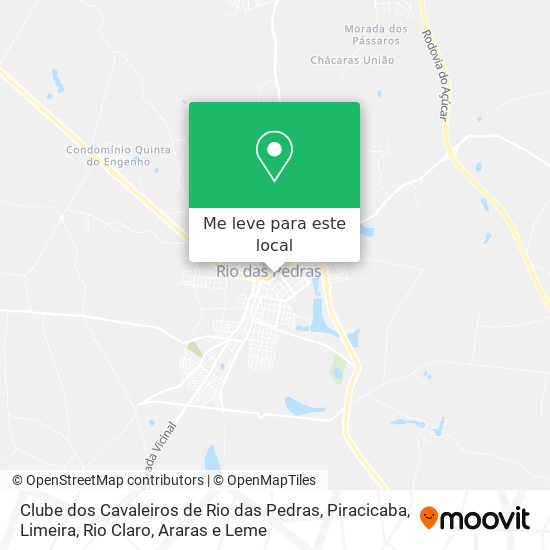 Clube dos Cavaleiros de Rio das Pedras mapa