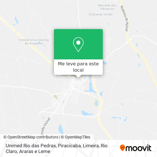 Unimed Rio das Pedras mapa