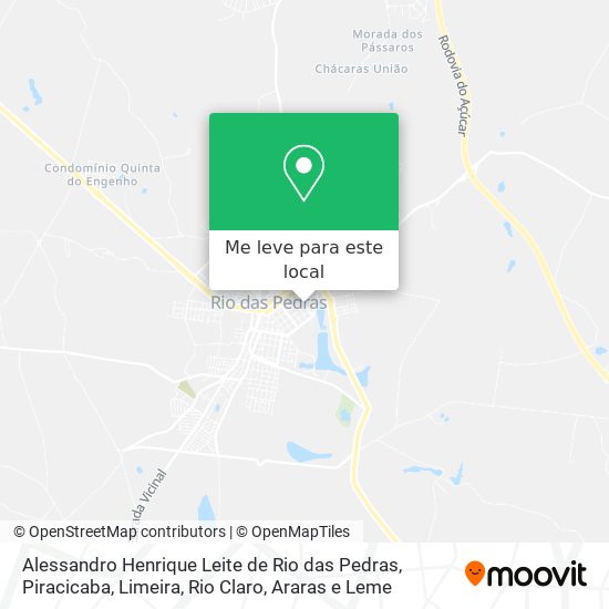Alessandro Henrique Leite de Rio das Pedras mapa
