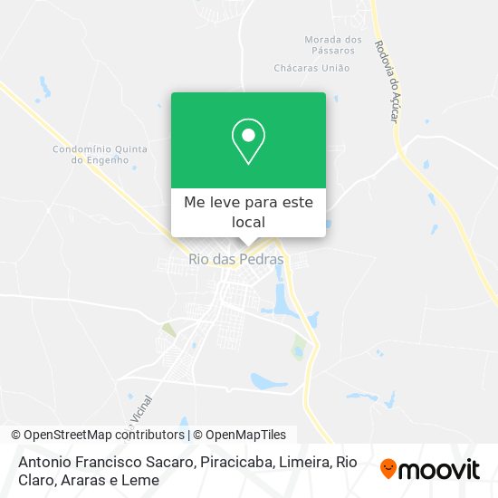 Antonio Francisco Sacaro mapa