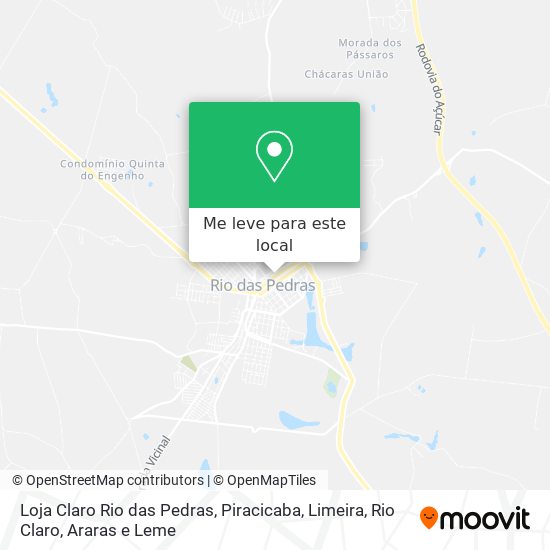 Loja Claro Rio das Pedras mapa