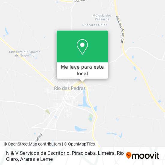 N & V Servicos de Escritorio mapa