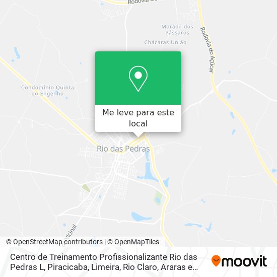 Centro de Treinamento Profissionalizante Rio das Pedras L mapa