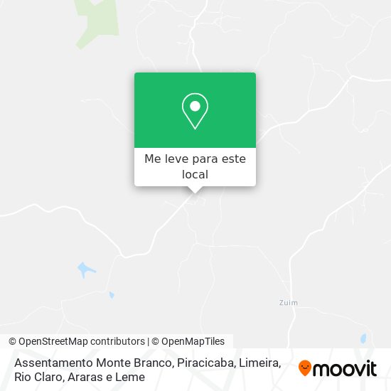 Assentamento Monte Branco mapa