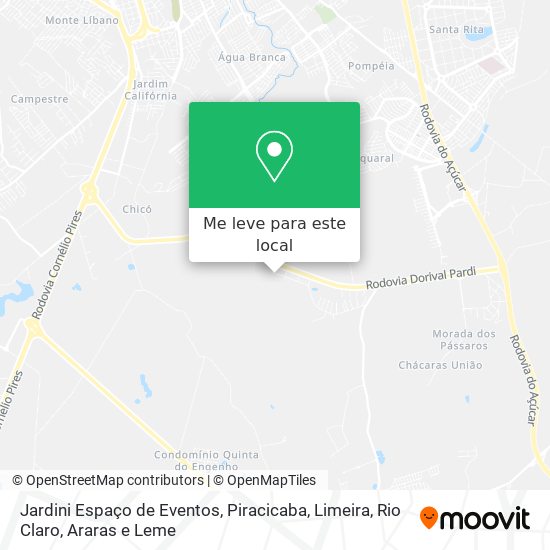 Jardini Espaço de Eventos mapa