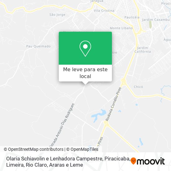 Olaria Schiavolin e Lenhadora Campestre mapa