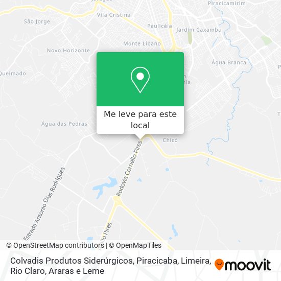 Colvadis Produtos Siderúrgicos mapa