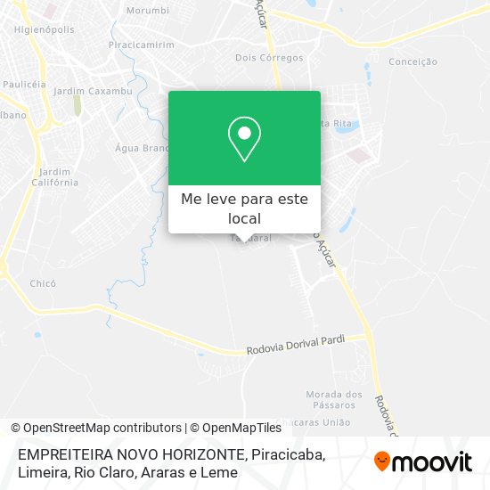 EMPREITEIRA NOVO HORIZONTE mapa