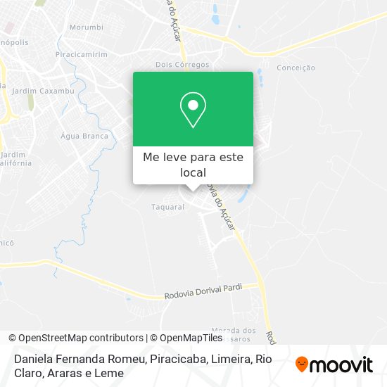 Daniela Fernanda Romeu mapa