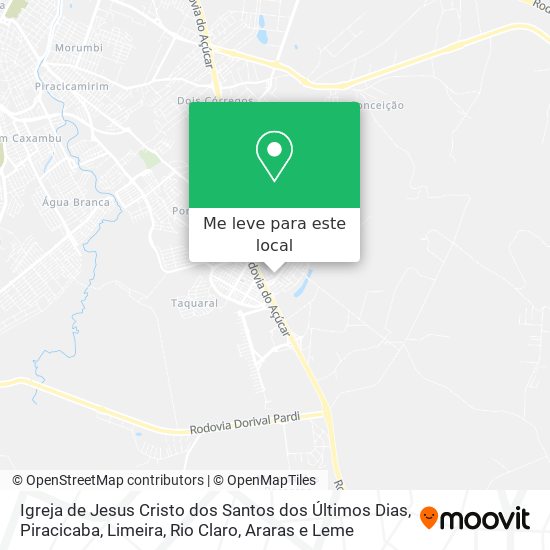 Igreja de Jesus Cristo dos Santos dos Últimos Dias mapa