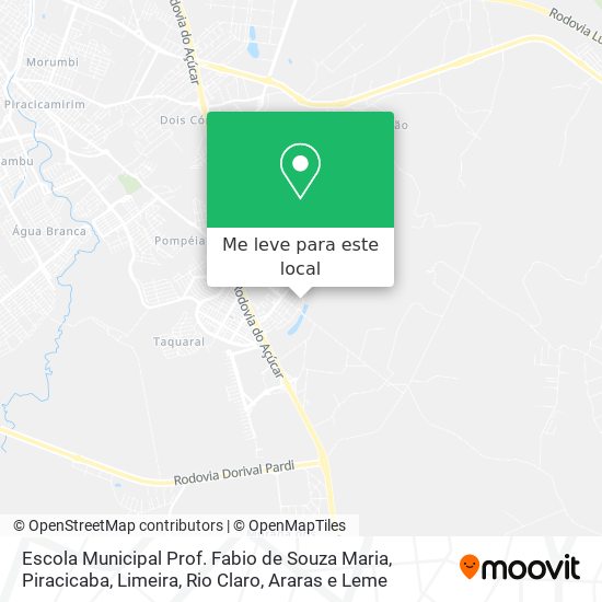 Escola Municipal Prof. Fabio de Souza Maria mapa
