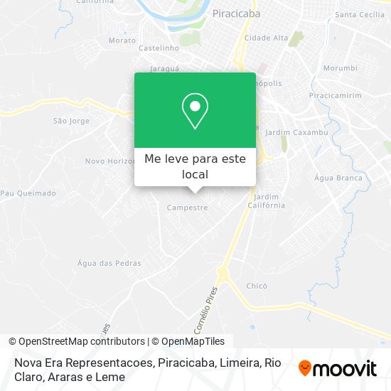 Nova Era Representacoes mapa