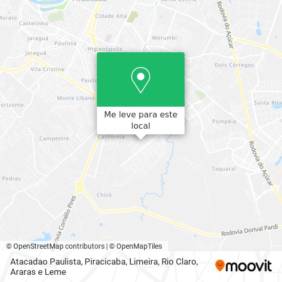 Atacadao Paulista mapa