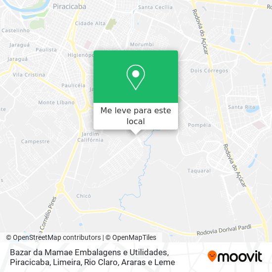 Bazar da Mamae Embalagens e Utilidades mapa