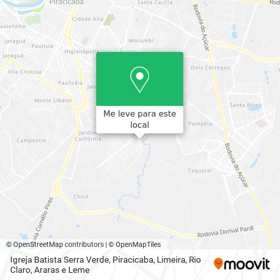 Igreja Batista Serra Verde mapa