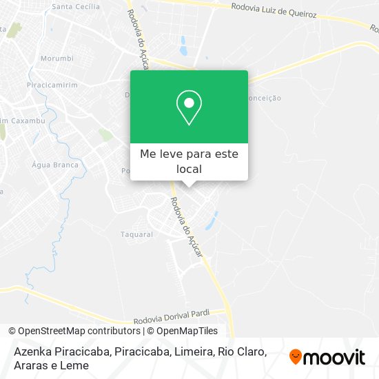 Azenka Piracicaba mapa
