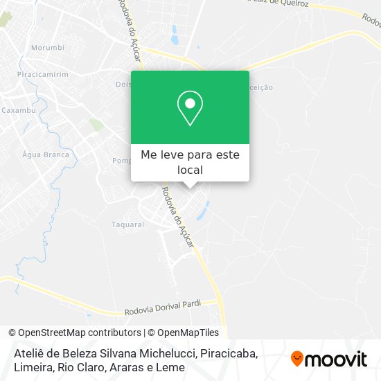 Ateliê de Beleza Silvana Michelucci mapa