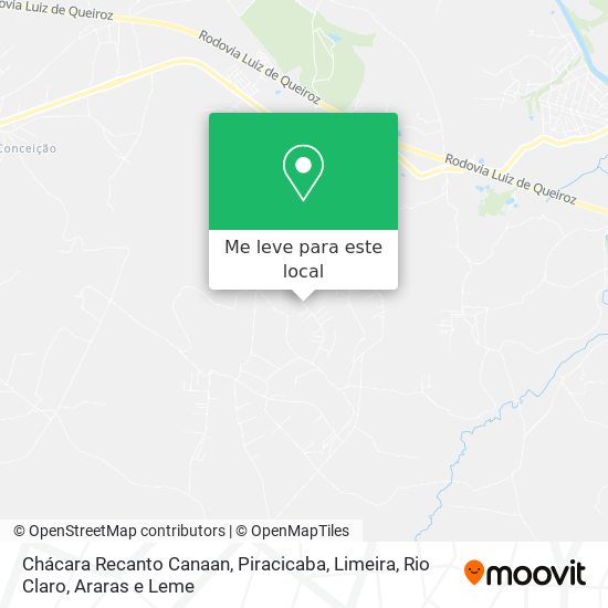 Chácara Recanto Canaan mapa