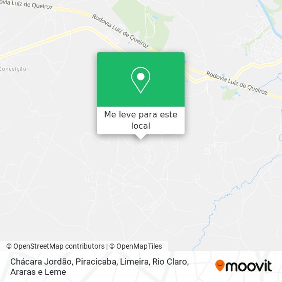 Chácara Jordão mapa