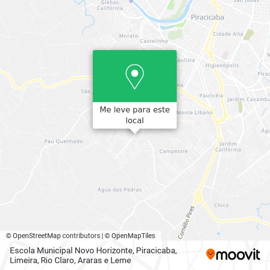 Escola Municipal Novo Horizonte mapa