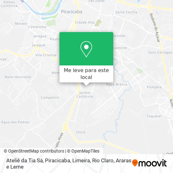 Ateliê da Tia Sá mapa