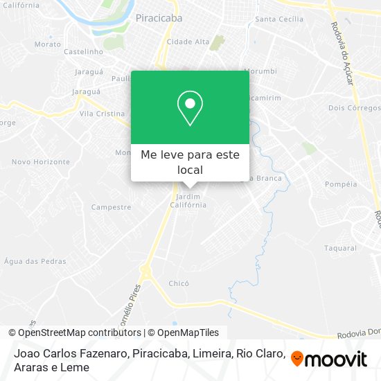 Joao Carlos Fazenaro mapa