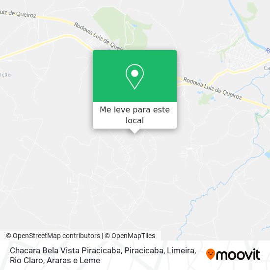 Chacara Bela Vista Piracicaba mapa