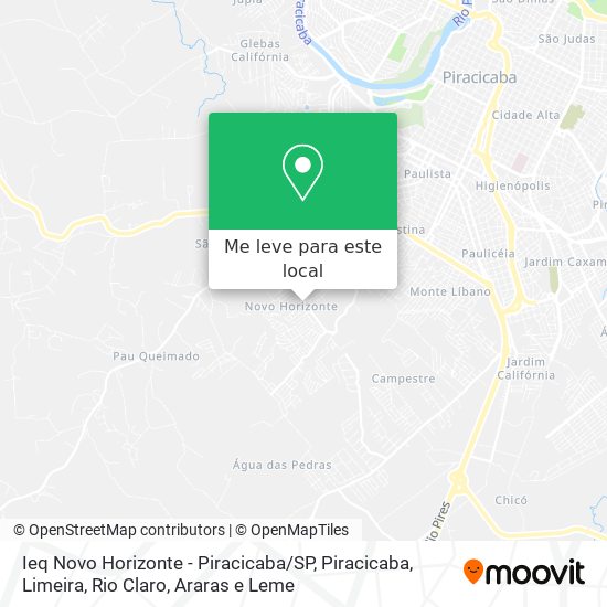 Ieq Novo Horizonte - Piracicaba / SP mapa