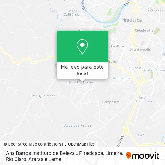 Ana Barros Instituto de Beleza . mapa