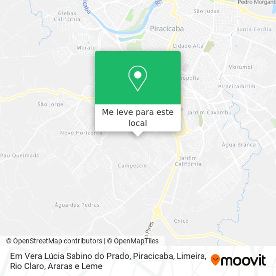 Em Vera Lúcia Sabino do Prado mapa