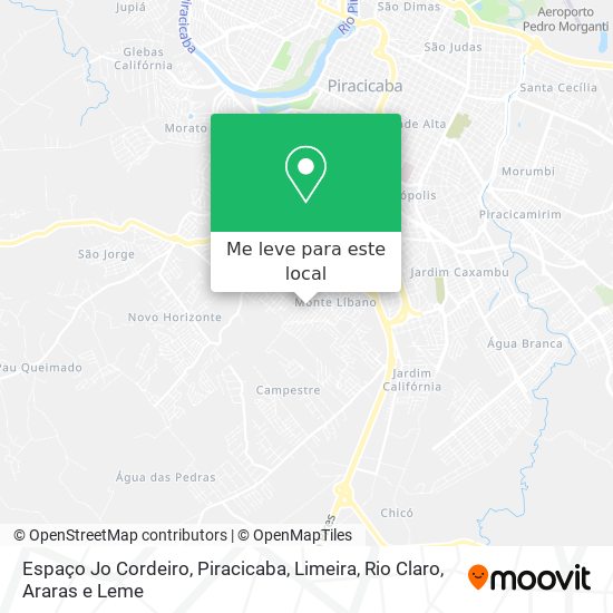 Espaço Jo Cordeiro mapa