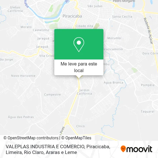 VALEPLAS INDUSTRIA E COMERCIO mapa
