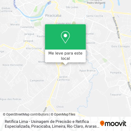 Retífica Lima - Usinagem de Precisão e Retífica Especializada mapa
