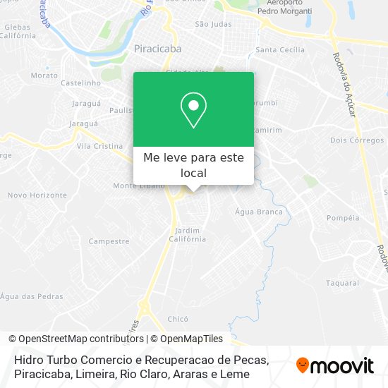 Hidro Turbo Comercio e Recuperacao de Pecas mapa