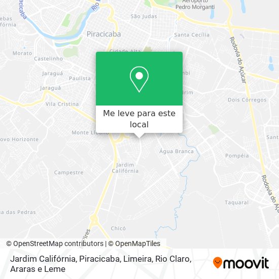 Jardim Califórnia mapa