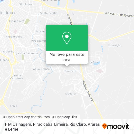 F M Usinagem mapa