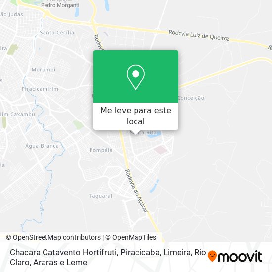 Chacara Catavento Hortifruti mapa