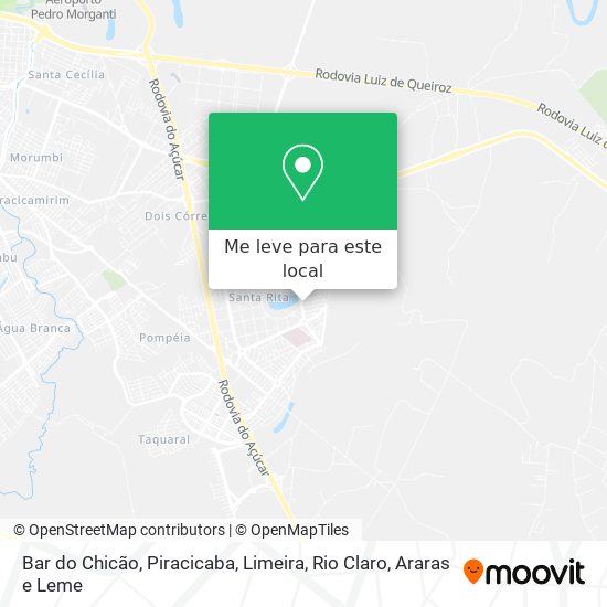 Bar do Chicão mapa