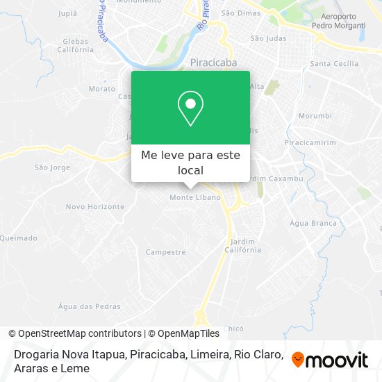 Drogaria Nova Itapua mapa