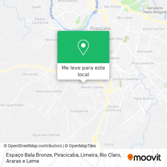 Espaço Bela Bronze mapa