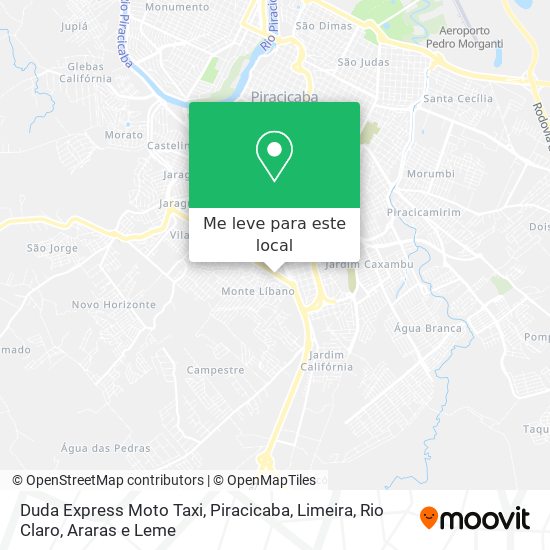 Duda Express Moto Taxi mapa