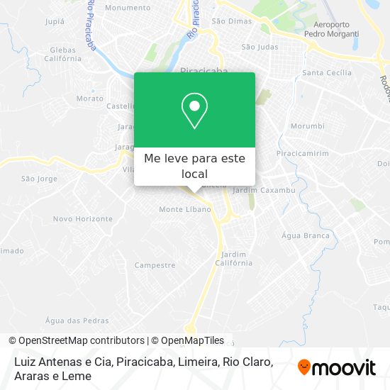 Luiz Antenas e Cia mapa