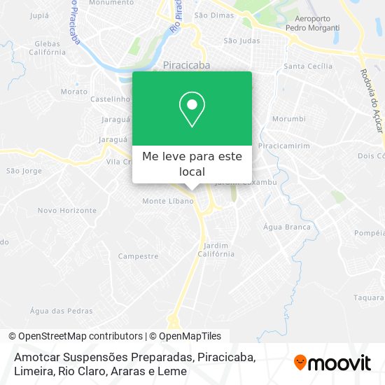 Amotcar Suspensões Preparadas mapa