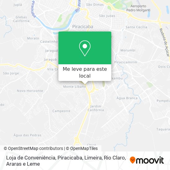 Loja de Conveniência mapa