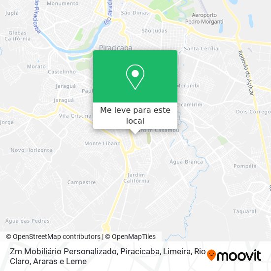 Zm Mobiliário Personalizado mapa