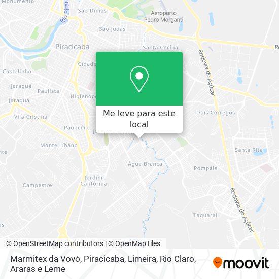 Marmitex da Vovó mapa