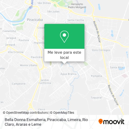 Bella Donna Esmalteria mapa
