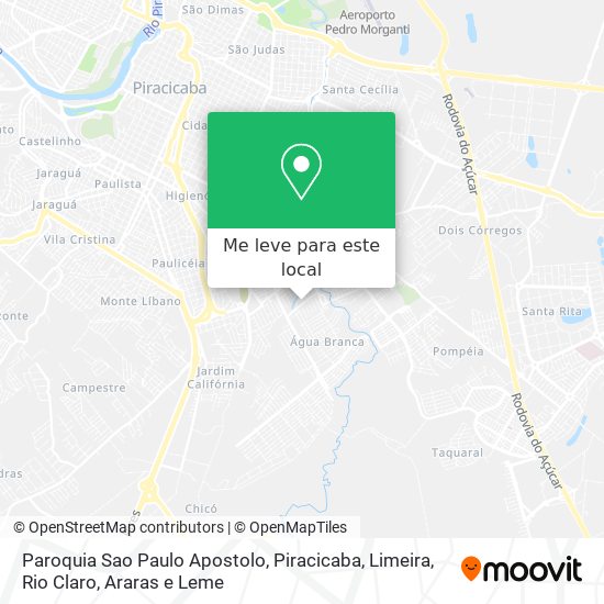 Paroquia Sao Paulo Apostolo mapa